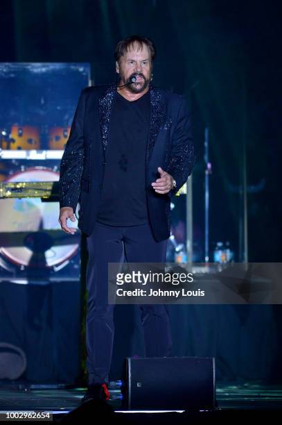 Harry Wayne Casey of KC and the Sunshine Band performs onstage at Hard Rock Event Center on July 20, 2018 in Hollywood, Florida.