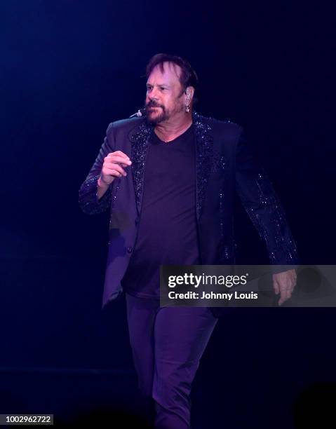 Harry Wayne Casey of KC and the Sunshine Band performs onstage at Hard Rock Event Center on July 20, 2018 in Hollywood, Florida.