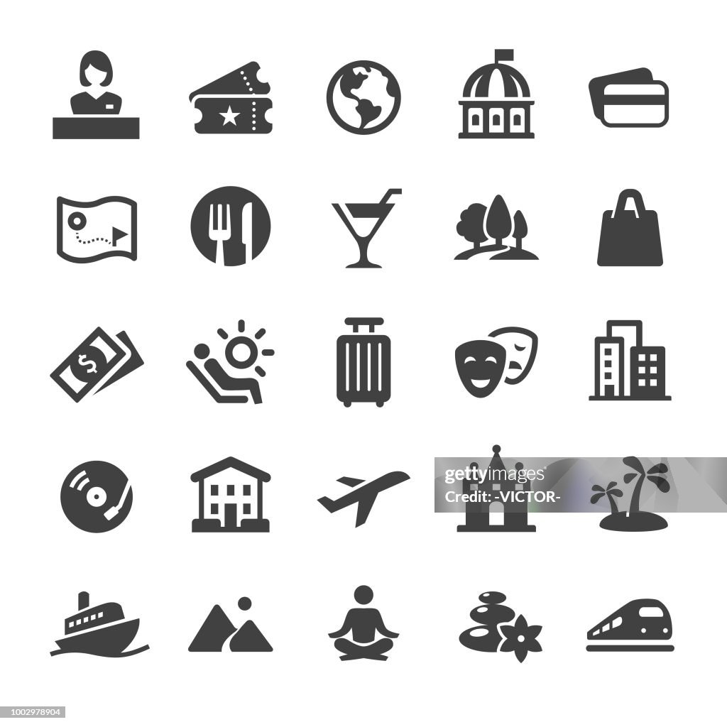 Reise- und Freizeit-Icons - Smart-Serie