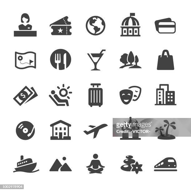 travel and leisure icons - smart series - arts culture and entertainment stock illustrations