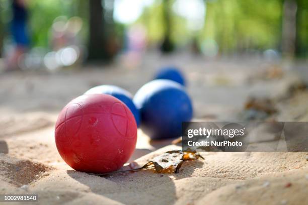 Free games are available as community members celebrate summer at the Oval, on the Benjamin Franklin Parkway, in Philadelphia, PA on July 20, 2018. A...