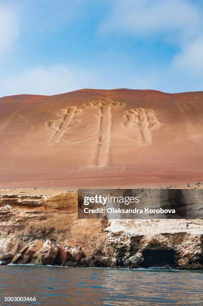The Paracas Candelabra Also Called The Candelabra Of The Andes Is