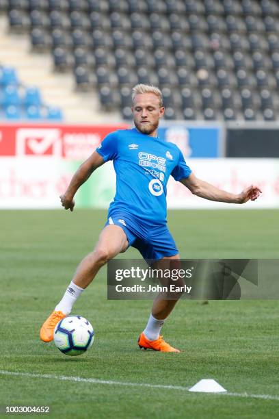 Xxx during the Huddersfield Town pre-season training session at the PSD Bank Arena on July 20, 2018 in Frankfurt, Germany