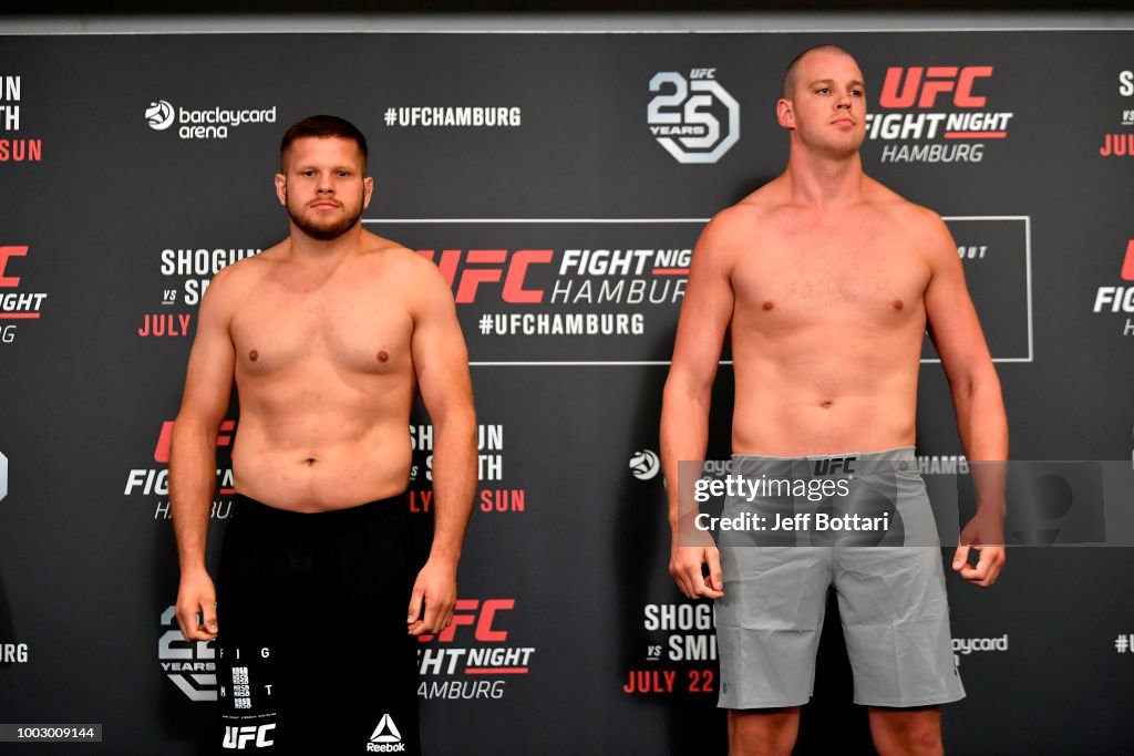 UFC Fight Night Shogun v Smith: Weigh-ins