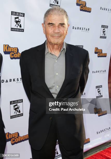 Actor Robert Forster attends the premiere of Dark Star Pictures' "King Cohen" at Ahrya Fine Arts Theater on July 20, 2018 in Beverly Hills,...