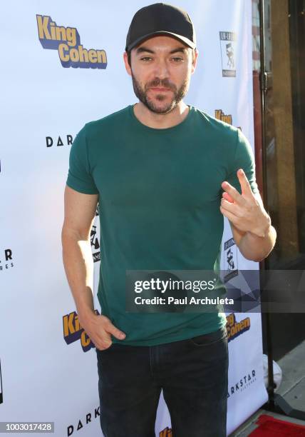 Actor Chris Levine attends the premiere of Dark Star Pictures' "King Cohen" at Ahrya Fine Arts Theater on July 20, 2018 in Beverly Hills, California.