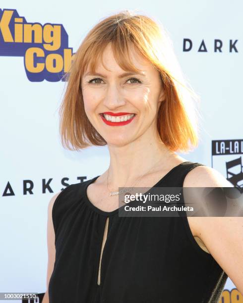 Actress Francesca Manzi attends the premiere of Dark Star Pictures' "King Cohen" at Ahrya Fine Arts Theater on July 20, 2018 in Beverly Hills,...