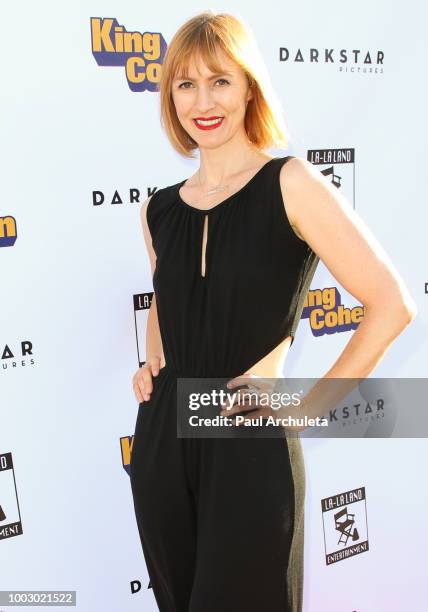 Actress Francesca Manzi attends the premiere of Dark Star Pictures' "King Cohen" at Ahrya Fine Arts Theater on July 20, 2018 in Beverly Hills,...