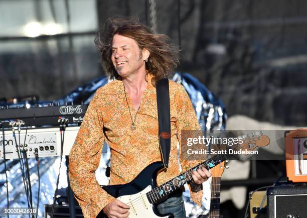 Guitarist Ian Hatton, former guitarist of the band Bonham, performs onstage during the 'Stars Align Tour at Five Points Amphitheatre on July 20, 2018...