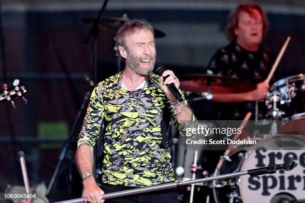 Singer Paul Rodgers, co founder of the classic rock bands Free and Bad Company, performs onstage during the 'Stars Align Tour' at Five Points...