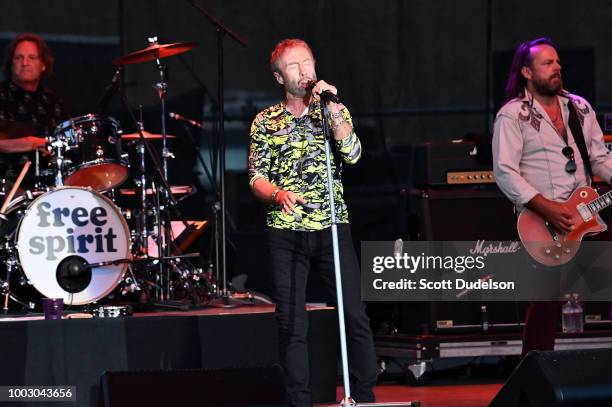 Singer Paul Rodgers, co founder of the classic rock bands Free and Bad Company, performs onstage during the 'Stars Align Tour' at Five Points...