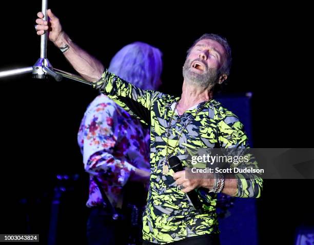 Singer Paul Rodgers, co founder of the classic rock bands Free and Bad Company, performs onstage during the 'Stars Align Tour' at Five Points...