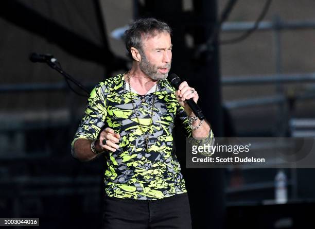 Singer Paul Rodgers, co founder of the classic rock bands Free and Bad Company, performs onstage during the 'Stars Align Tour' at Five Points...