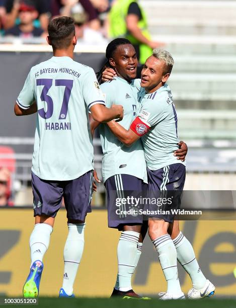 Renato Sanches of Bayern Munich celebrates after scoring his sides second goal during the International Champions Cup 2018 match between Bayern...