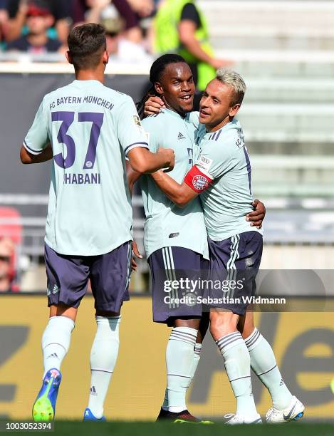 Renato Sanches of Bayern Munich celebrates after scoring his sides second goal during the International Champions Cup 2018 match between Bayern...