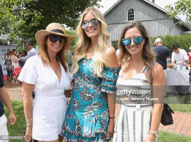 Jill Zarin, Lauren Wirkus and Sarah Billstein attend The Inaugural Hamptons Interactive Influencer Brunch Hosted By East End Taste Produced By...