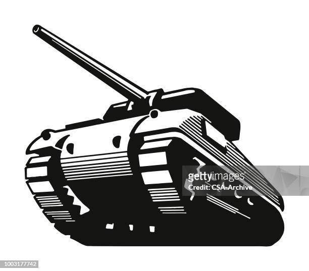 military tank - conflict vector stock illustrations
