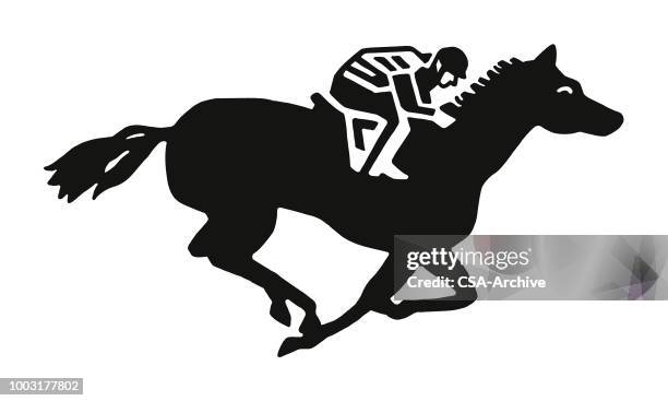 horseback rider - horse icon stock illustrations