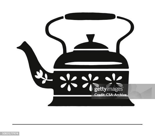 tea kettle - coffee machine kitchen stock illustrations