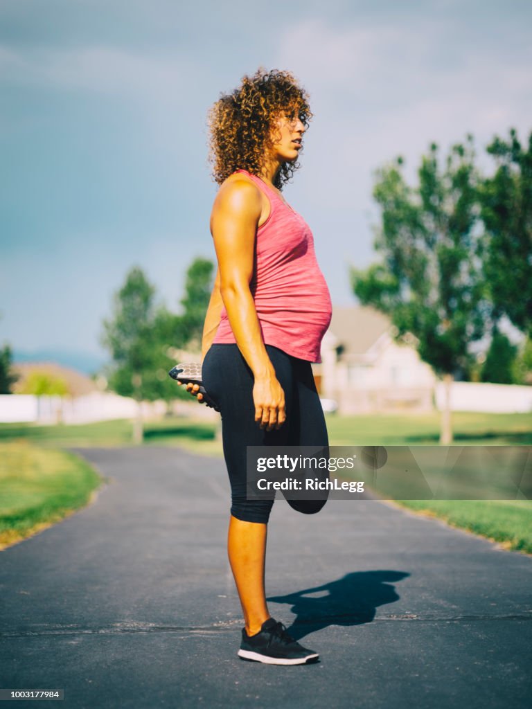 Pregnant Woman Fitness Exercise