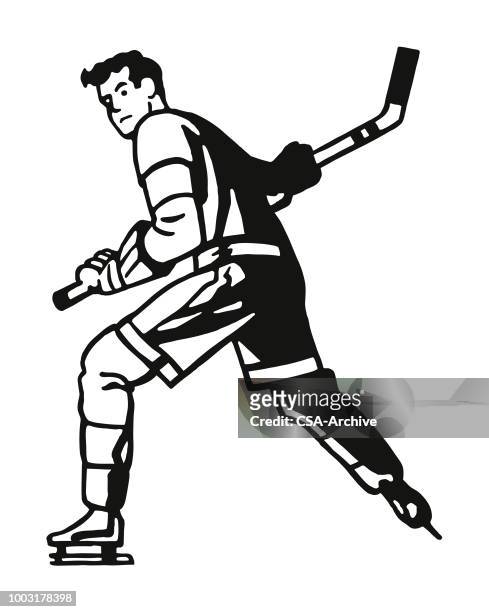 ilustraciones, imágenes clip art, dibujos animados e iconos de stock de de hockey - hockey stick