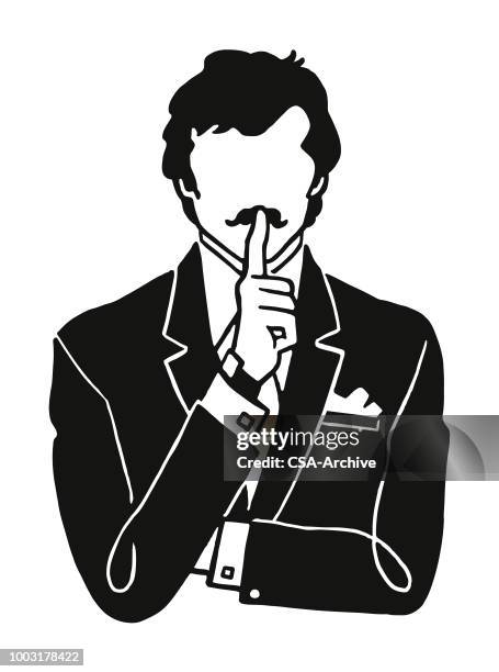 gesture to be quiet - quiet gesture stock illustrations