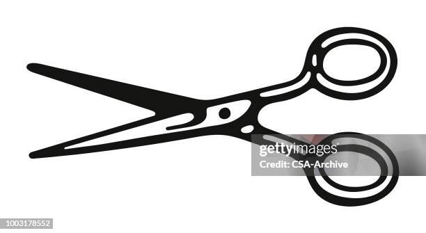 scissors - barber stock illustrations