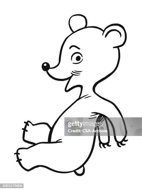 bear cub - bear cub stock illustrations