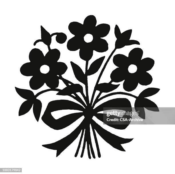 flower bouquet - bunch of flowers stock illustrations