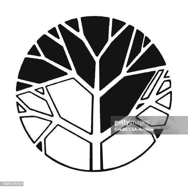 tree branches - tree logo stock illustrations