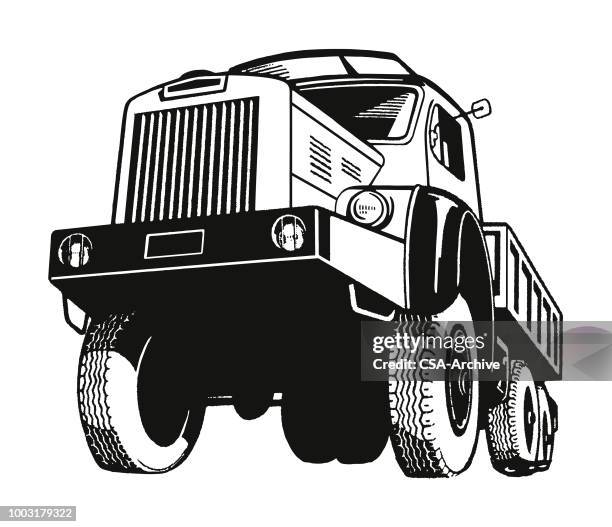 large truck - monster trucks stock illustrations