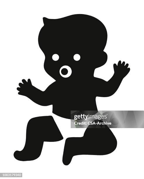 baby - nappy stock illustrations