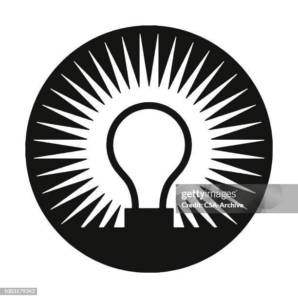 shiny light bulb - exploding lightbulb stock illustrations
