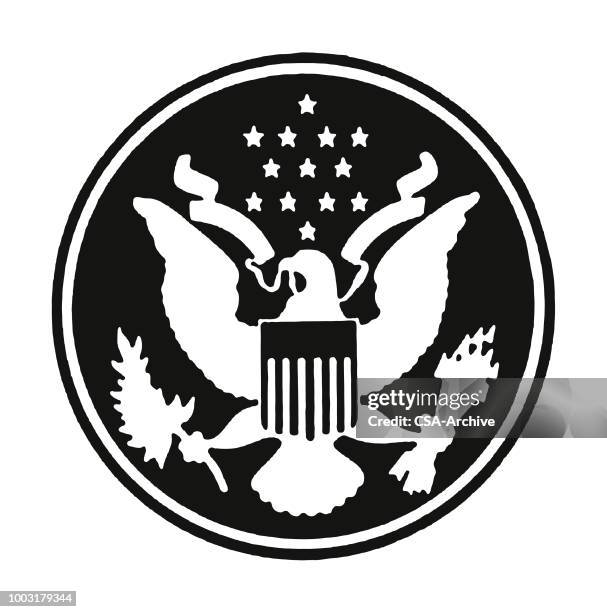 american presidential symbol - frompresident stock illustrations