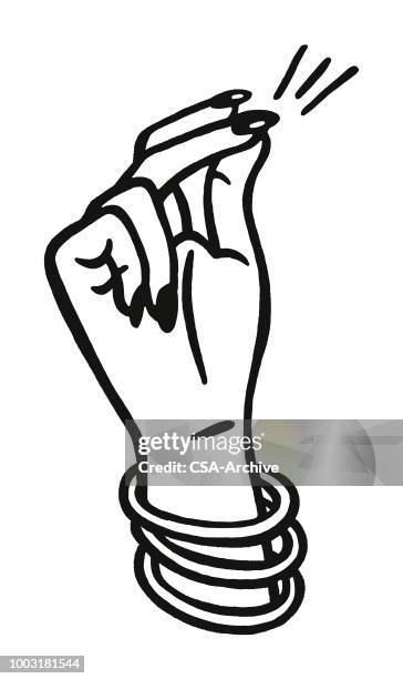 finger schnippen - armband stock-grafiken, -clipart, -cartoons und -symbole
