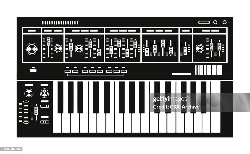 Keypad Drawing Music Music Keyboard High-Res Vector Graphic - Getty Images