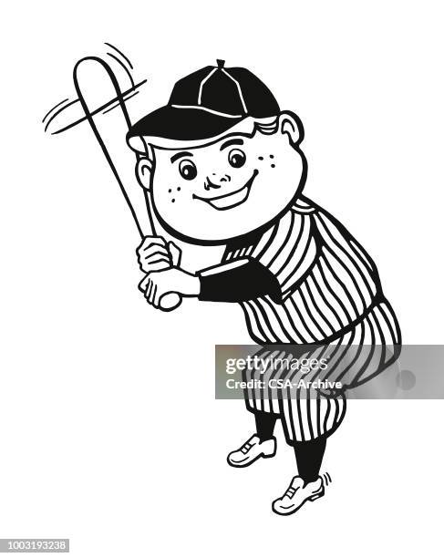baseball player - kids baseball stock illustrations
