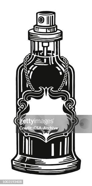 perfume bottle - perfume bottle stock illustrations