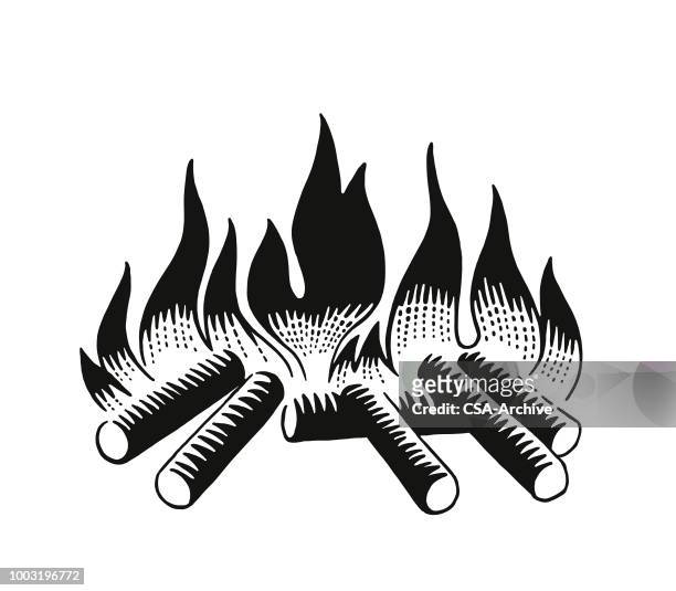 campfire - camp fire stock illustrations