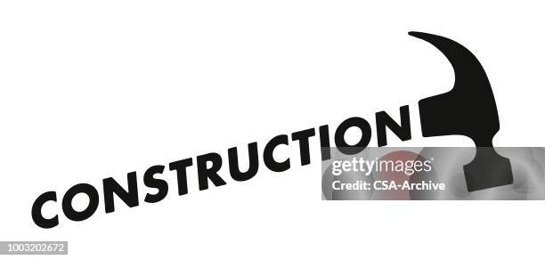 illustrations, cliparts, dessins animés et icônes de construction de marteau - carpentry logo
