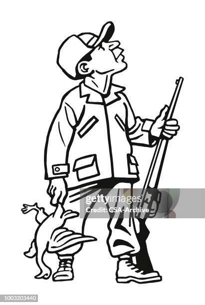 duck hunter - duck hunter stock illustrations