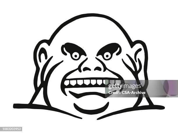 soon man - man smiling teeth stock illustrations