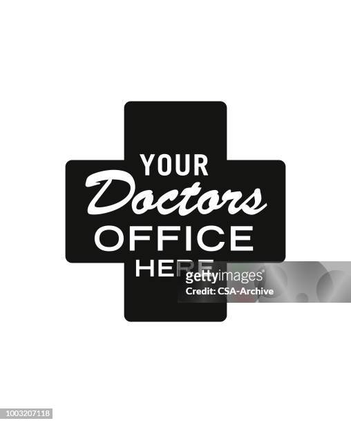 your doctors office here - ehre stock illustrations