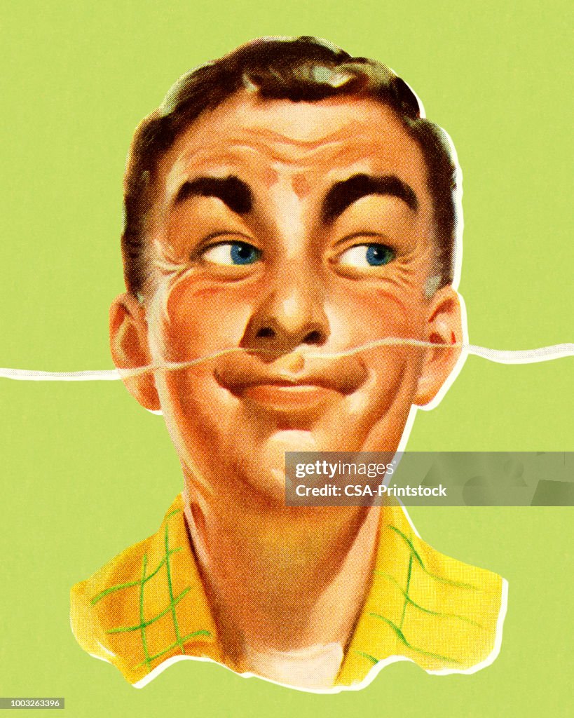 Man een aangename geur ruiken