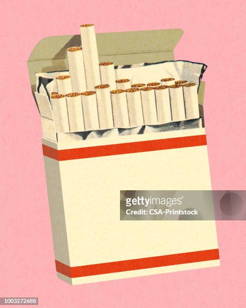 illustrazioni stock, clip art, cartoni animati e icone di tendenza di pacchetto di sigarette - e cig