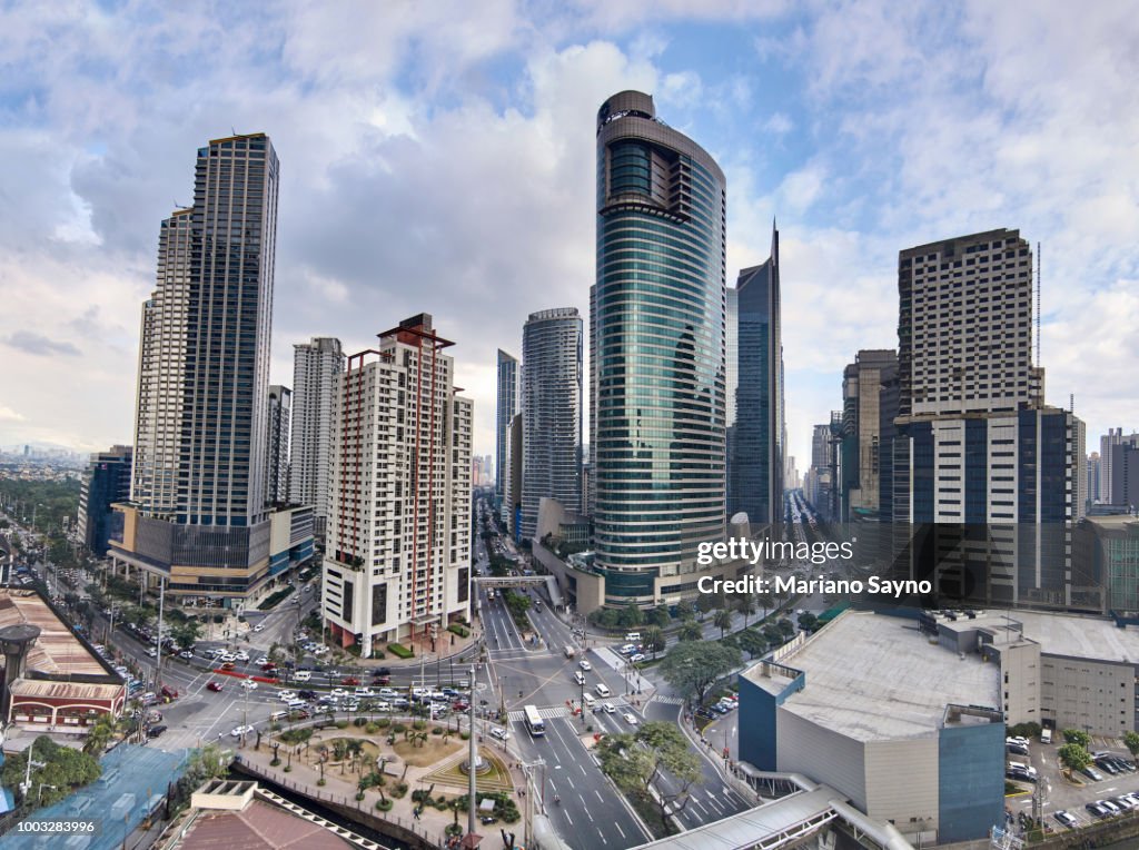 Aerial View of a Makati District