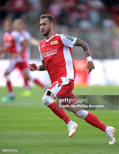 Marcel Hartel of 1 FC Union Berlin during the test match between Union Berlin and FC Girondins Bordeaux at Stadion an der alten Foersterei on July...