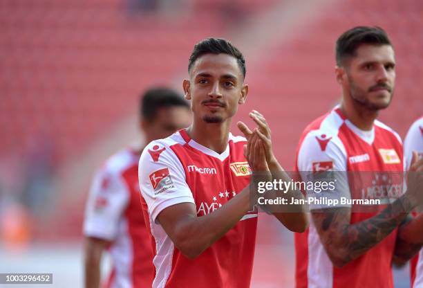 Kenny Prince Redondo of 1 FC Union Berlin during the test match between Union Berlin and FC Girondins Bordeaux at Stadion an der alten Foersterei on...