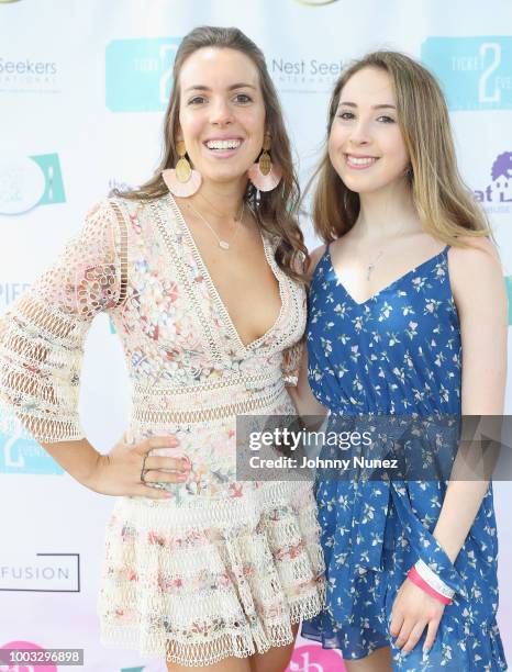 Vanessa Gordon and Carrie Berk attends The Inaugural Hamptons Interactive Influencer Brunch Hosted By East End Taste Produced By Ticket2Events at...