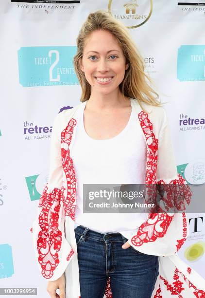 Paten Hughes attends The Inaugural Hamptons Interactive Influencer Brunch Hosted By East End Taste Produced By Ticket2Events at Topping Rose House on...